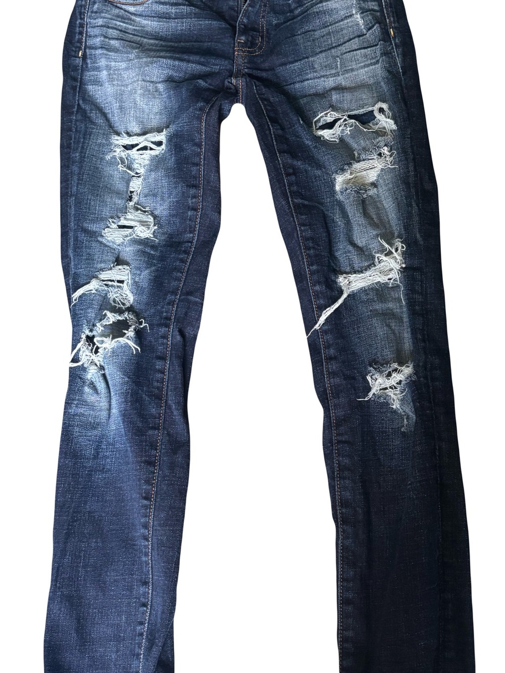 American Eagle Outfitters women’s Distressed jeggings Jeans - Dark Blue